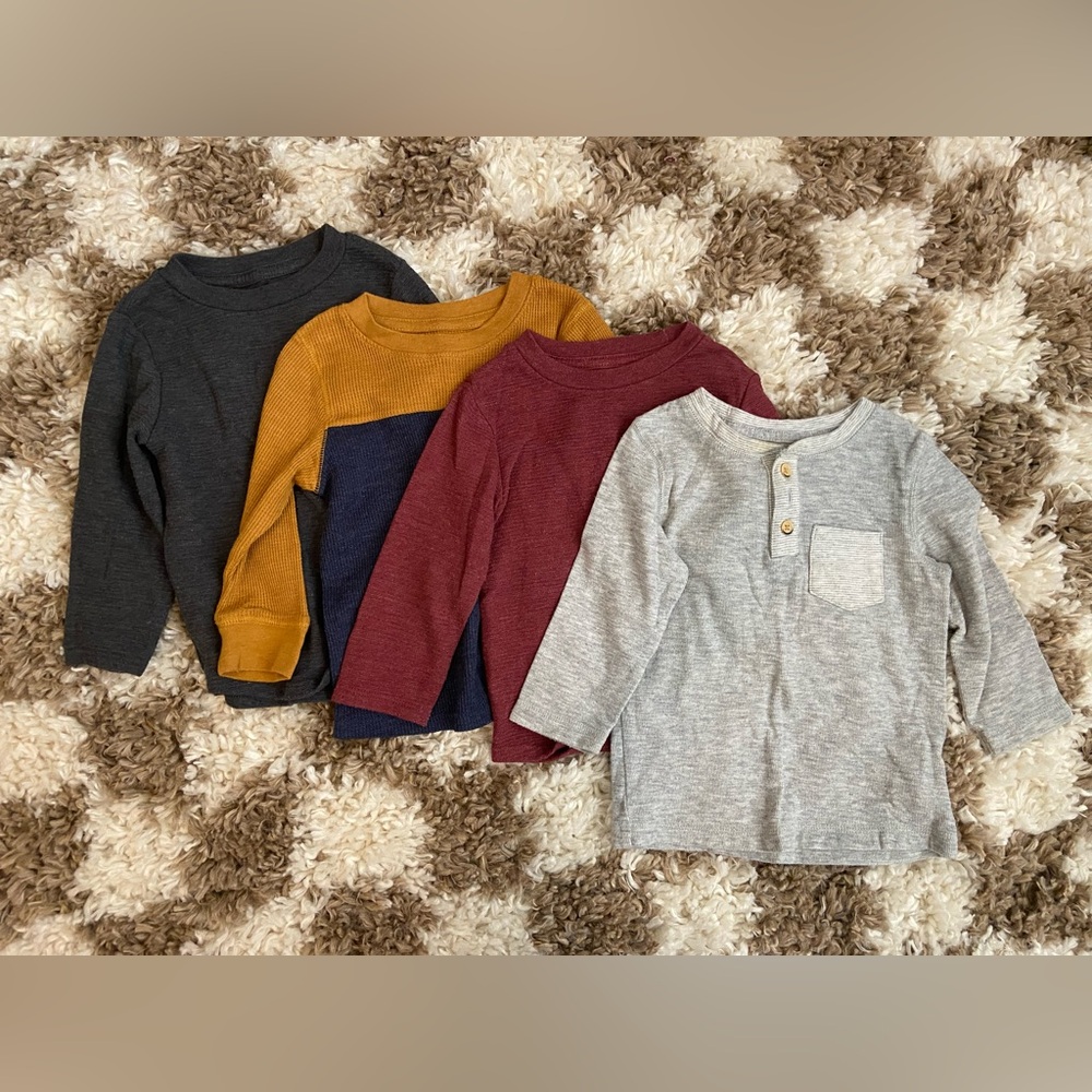 Cat&Jack 4pc Toddler Boy Shirt Bundle 18m